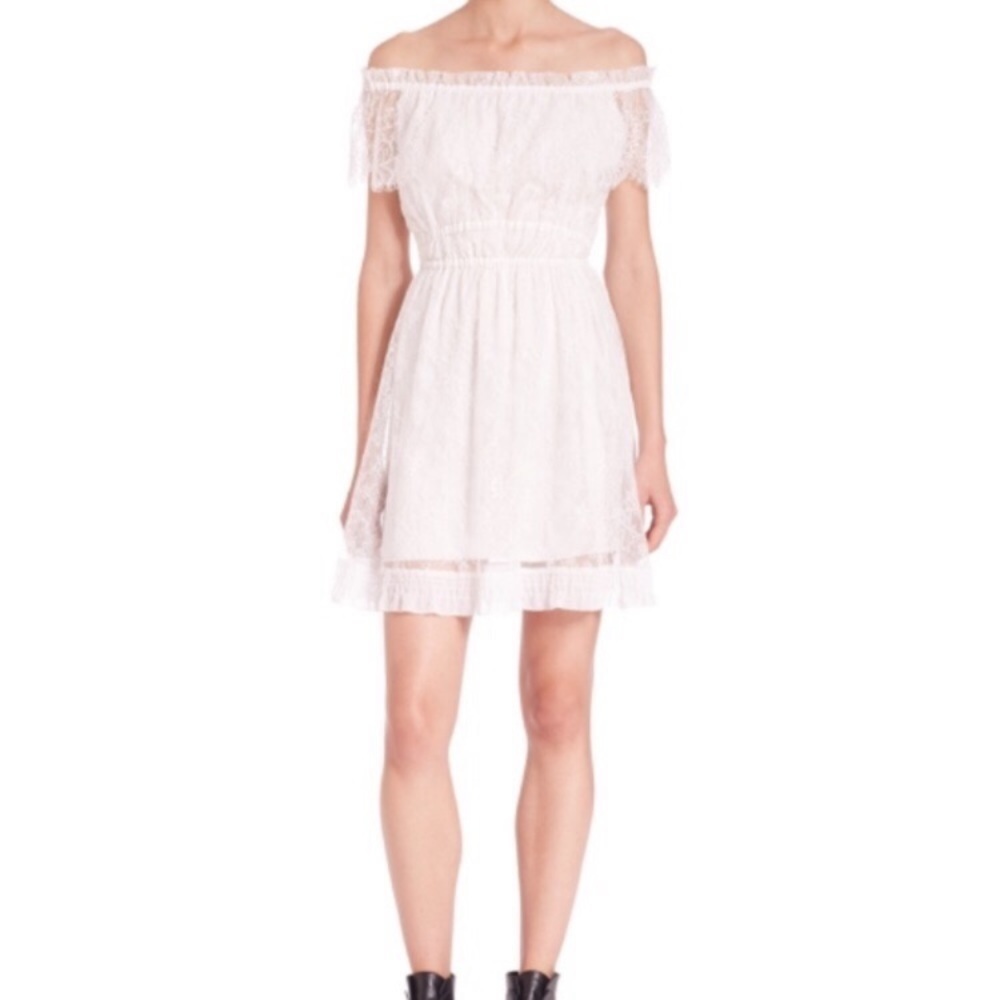 The Kooples Lace Off The Shoulder Dress Boho XXS